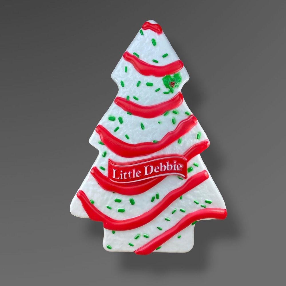 Little Debbie Christmas Tree Large Blow Mold Light Up Decor 22" Tall